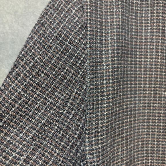 Johnston & Murphy Silk/Wool Blazer Large Tweed Geometric Grandpa Core Professor - Picture 11 of 16